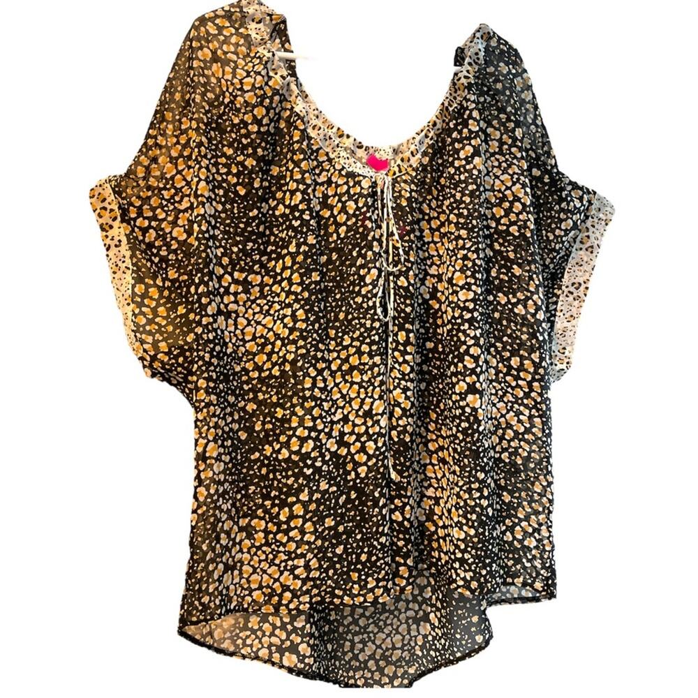 Victoria's Secret Sheer Leopard Print Swimwear Cover-up OS NEW